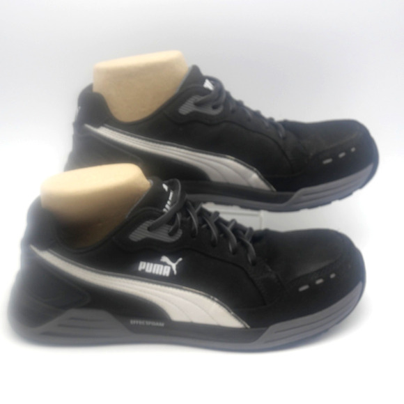 PUMA Safety Men's 8.5 Airtwist Low Composite Toe Work Shoes Black Worn Once! - Picture 4 of 8